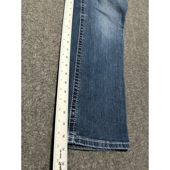 Ariat real mid rise straight denim jeans womens western cowgirl size 30s rodeo - Picture 8 of 9